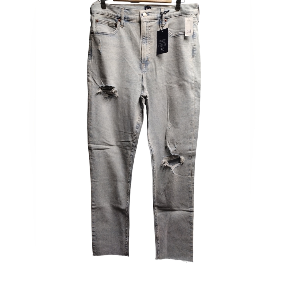 GAP stonewash highrise cigarette stretch jeans size 14/32 tall NEW WITH TAGS